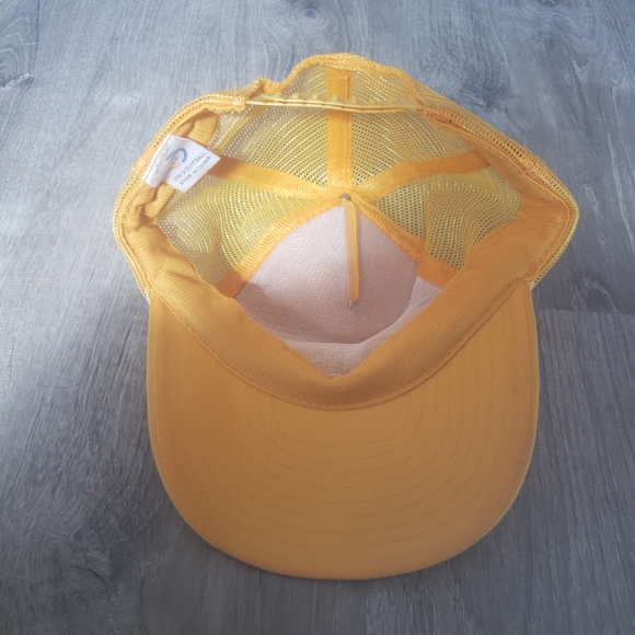 Vintage LSU Tigers NCAA Speedway Adult Snapback Yellow Trucker Baseball Hat Cap - Picture 6 of 8